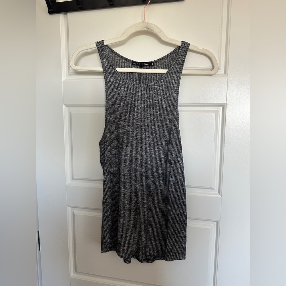Rag & Bone Charcoal Ribbed Top